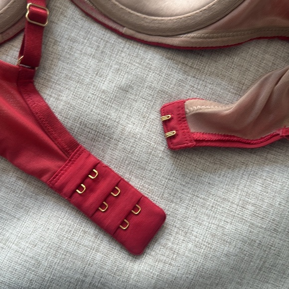 ThirdLove Chevron Contour Red Demi Bra size 34B‎ - Picture 4 of 6